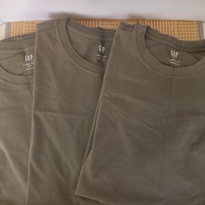 GAP Men's Olive Short Sleeve Tee(set Of 3)